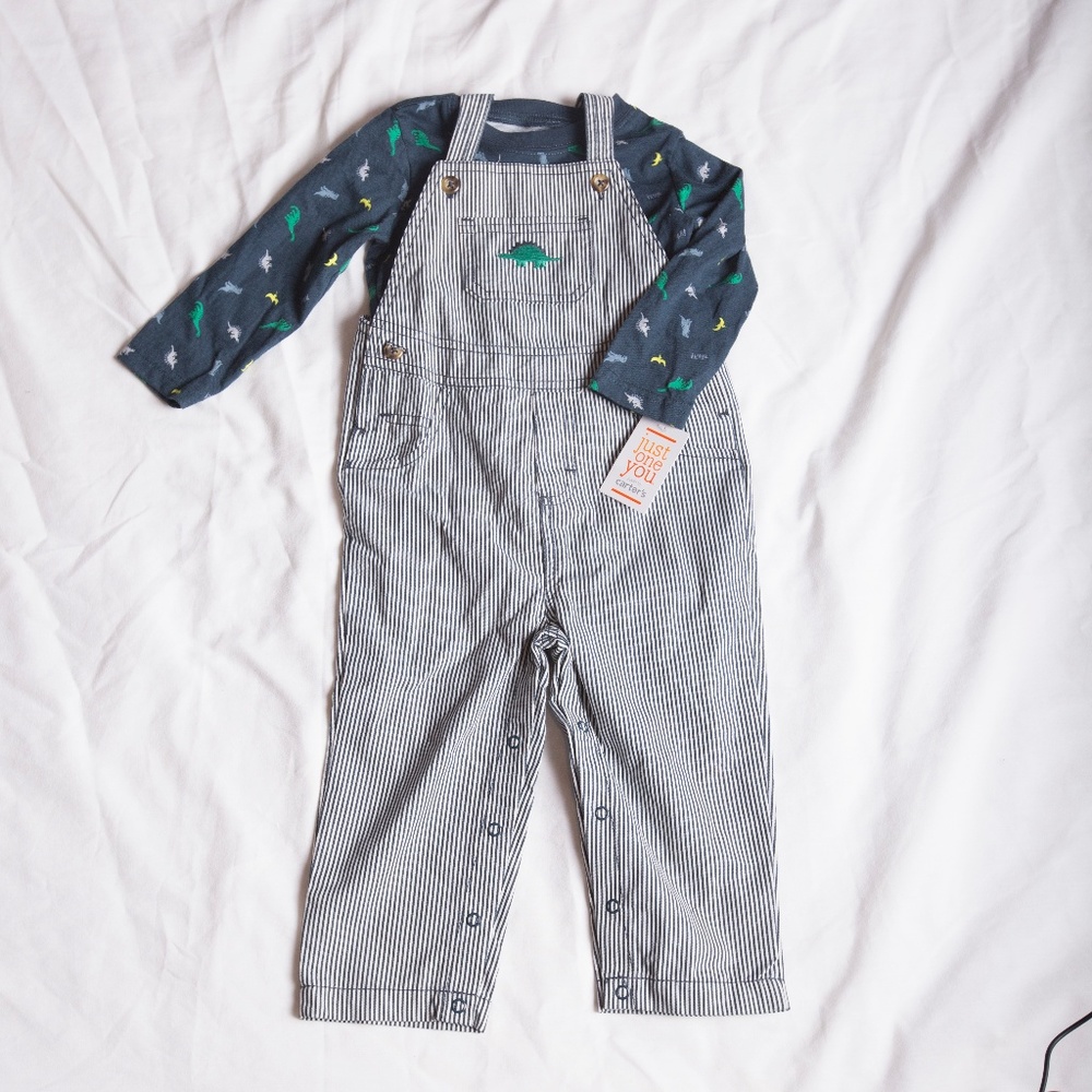 Just One You by Carters Overall Long Sleeve Set